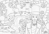 Coloring Wonka Willy Factory Chocolate Charlie Pages Outlines Deviantart Categories sketch template