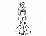 Colorare Elegante Sposa Disegni Abito Vestiti Casamento Noivas Acolore sketch template