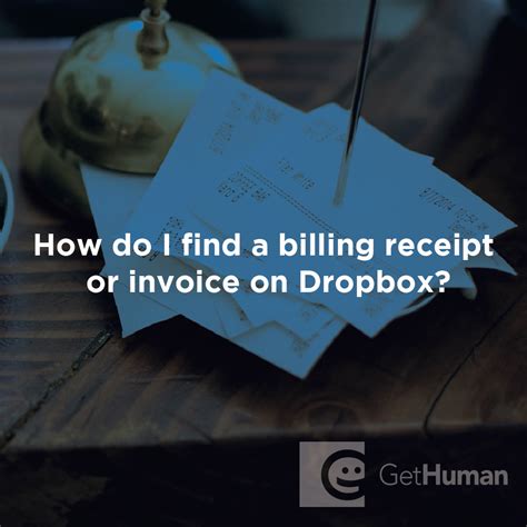 find  billing receipt  invoice  dropbox