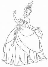 Coloring Pages Unique Tiana Disney Princess Getdrawings sketch template
