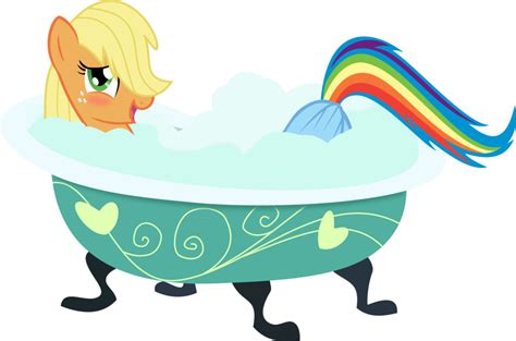 Applejack And Rainbow Dash Take A Bath By Up1ter On Deviantart