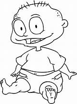 Rugrats Pickles Bestcoloringpagesforkids Tomy sketch template
