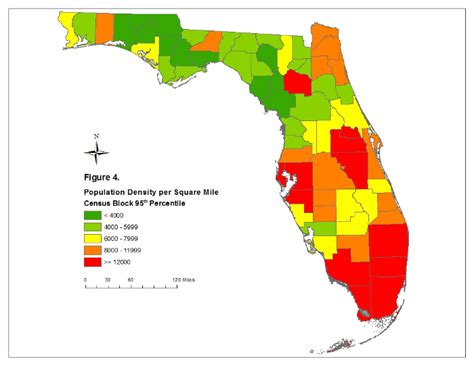 Florida County Population Map Florida Map 2018