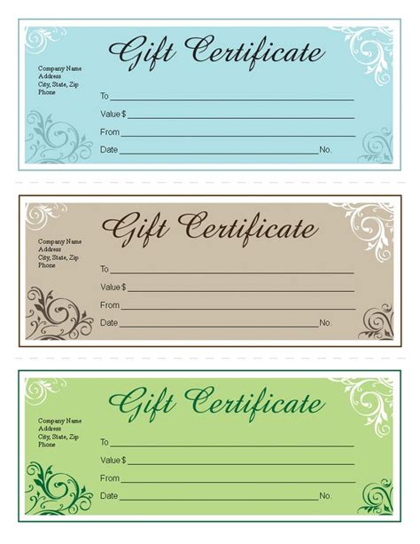 printable gift certificate templates  fishing chesslasopa