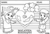 Mewarna Merdeka Kanak Pertandingan Kemerdekaan Lukisan Kertas Prasekolah Aktiviti Kebangsaan Upin Ipin Himpunan Lembaran Pekeliling Boleh Mudah Bermacam Segera Skoloh sketch template