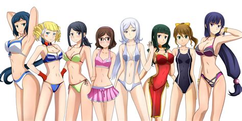 Aila Jyrkiainen Bikini Gundam Build Fighters Gundam Series Iori Rinko
