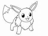 Pokemon Coloring Pages Color Eevee sketch template