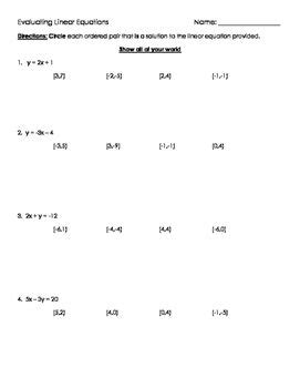linear equations practice worksheets eveline news