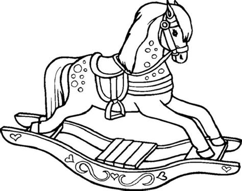 rocking horse coloring pages horse coloring pages horse coloring