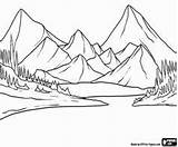 Mountain Colorear Paisajes Andes Montaña Appalachian Designlooter Sencillos Venezolanos Montañas sketch template