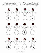 Coloring Snowman Counting Cursive Favorites Login Add sketch template