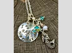 Am a Real Mermaid Necklace May Be Personalized by mermaidtears