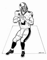 Coloring Pages Football York Giants Saints Drew Brees Orleans Library Clipart Comments sketch template