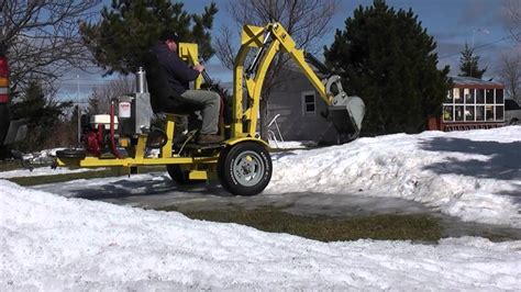 towable backhoe youtube