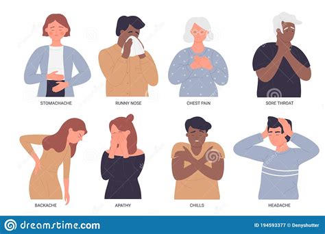 set  characters   symptoms   common cold cough sore