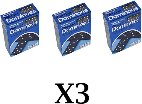 double  dominoes black  white dots wooden dominoes  pcs