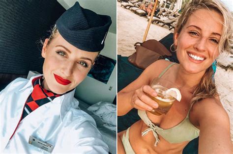 Air Hostess British Airways Cabin Crew Member Wows In Bikini Snaps