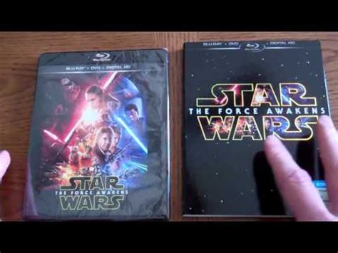 unboxing star wars  force awakens blu ray dvd