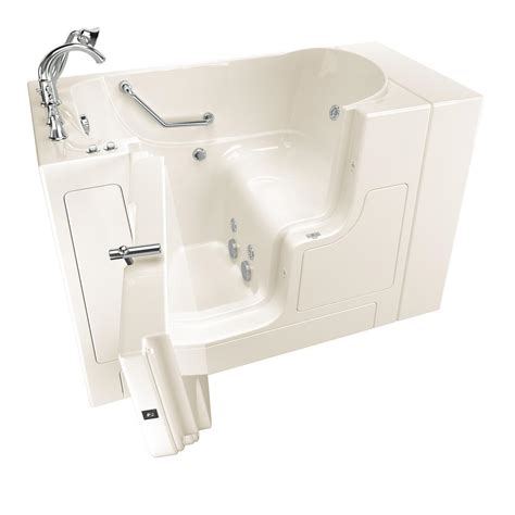 american standard gelcoat  series   left hand walk  whirlpool bathtub  outward