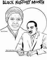Harriet Tubman King Luther Thurgood sketch template