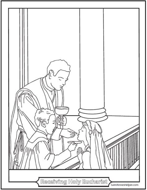holy eucharist coloring page   sacrament