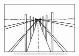 Perspective Point Drawing Bridge Draw Step Drawings Drawingtutorials101 Perspectives Paintingvalley Tutorials sketch template