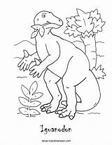 Coloring Iguanodon Popular Library sketch template