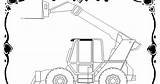 Gabelstapler Forklift Malvorlage sketch template