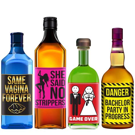 bachelor party alcohol labels funny bachelor party ideas supplies