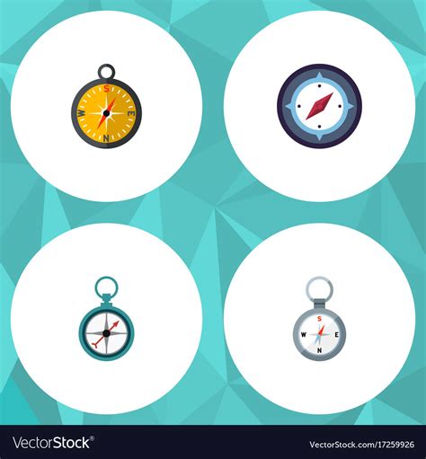 flat icon orientation set  direction royalty  vector
