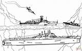 Missile Bateau Guerre Submarino Warship Porte Kolorowanka Unterwasser Ausmalbild Navi Statki Battleship Missiles Lotniskowiec Misiles Portador Subacqueo Barcos Podwodny Submarine sketch template