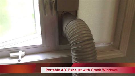 portable air conditioner  crank casement windows diy exhaust mount youtube