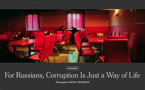 For Russians Corruption Is Just A Way Of Life The New York Times Free
