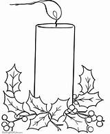 Candle Christmas Coloring Pages Candles Advent Printable Colouring Drawing Clipart Color Sheets Print Template Bells Fun Templates Holiday Clip Kids sketch template