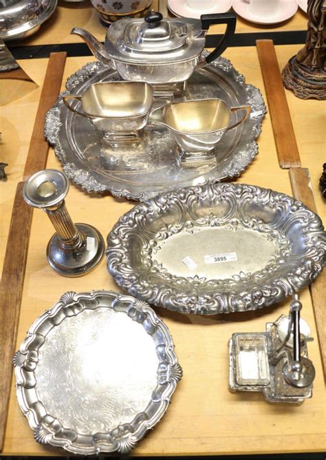 collection  assorted silverplate