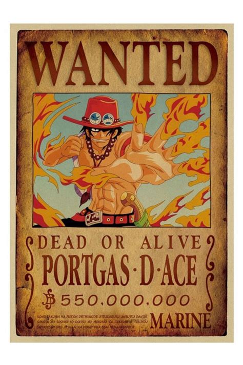 piece wanted poster portgas  ace    piece ace poster