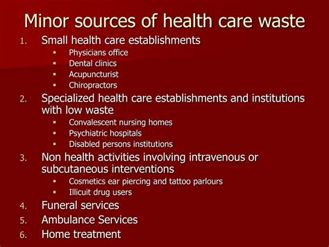 health care waste hospital waste powerpoint