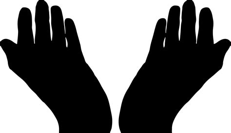 hand silhouette cliparts   hand silhouette cliparts