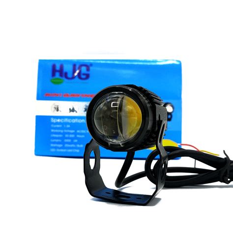 pcs hjg mini driving motorcycle led light  dual tone  wires fog flasher led  motorcycle