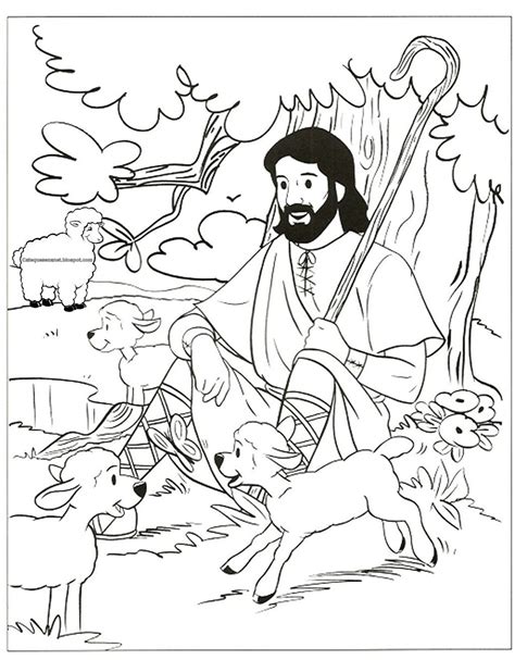 good shepherd coloring pages  coloring home