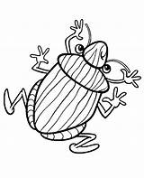 Coloring Bug Print Topcoloringpages Insects Colouring Funny sketch template