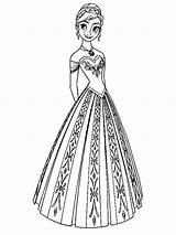 Queen Snow Coloring Pages Color Frozen sketch template