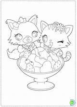 Coloring Jewelpet Chibi Pages Dinokids Anime Coloriage Cat Girls Para Animaux Girl Colorear Close Cute Drawing Kids sketch template