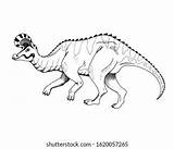 Lambeosaurus sketch template