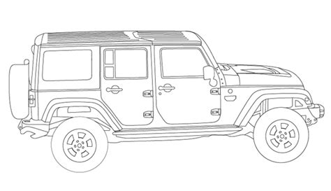 jeep wrangler unlimited coloring book page jeep coloring book