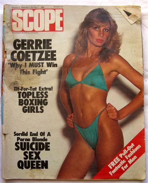 magazines scope oct 1979 gerrie coetzee topless boxing girls suicide sex queen book is badly