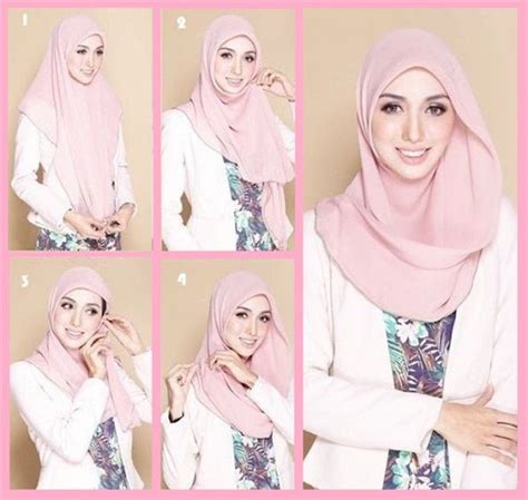 35 model tutorial hijab segi empat terbaru 2017 2018 tutorial hijab
