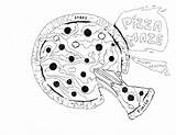 Pizza Maze Kids Mazes Printable Games Via sketch template