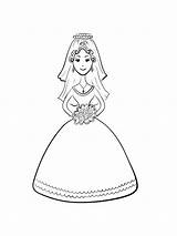 Coloring Pages Bride Kids Printable Bright Colors Favorite Choose Color sketch template