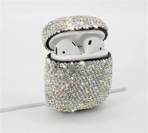 glitter luxury diamond airpods handmade protective case airpods   nr sale store